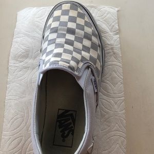 Grey Checkerboard Vans
